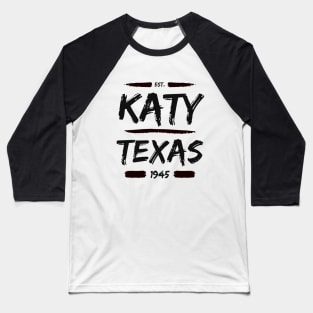 Katy, Texas Brush Stroke Baseball T-Shirt